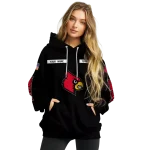 personalized louisville cardinals punisher skull black hoodie best selling
