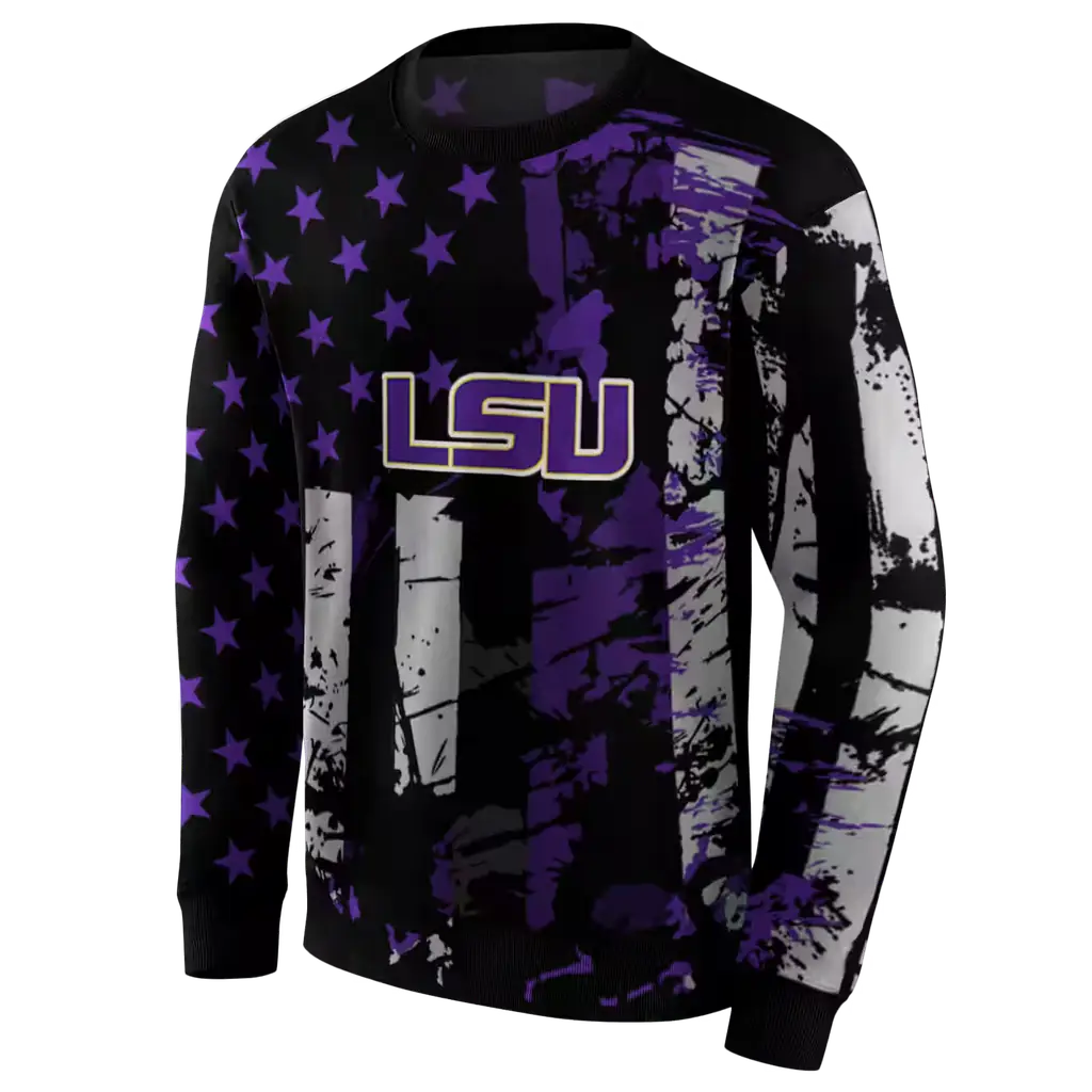 personalized lsu tigers distressed flag purple black hoodie new arrival personalized lsu tigers distressed flag purple black hoodie new arrival