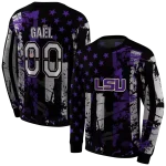 personalized lsu tigers distressed flag purple black hoodie best selling