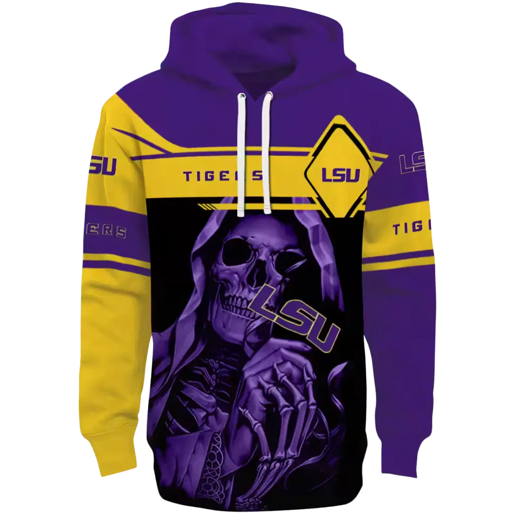 personalized lsu tigers grim reaper purple black hoodie best selling personalized lsu tigers grim reaper purple black hoodie best selling