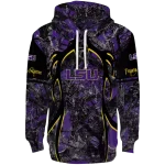 personalized lsu tigers hunting theme purple black hoodie best selling