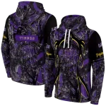 personalized lsu tigers hunting theme purple black hoodie best selling