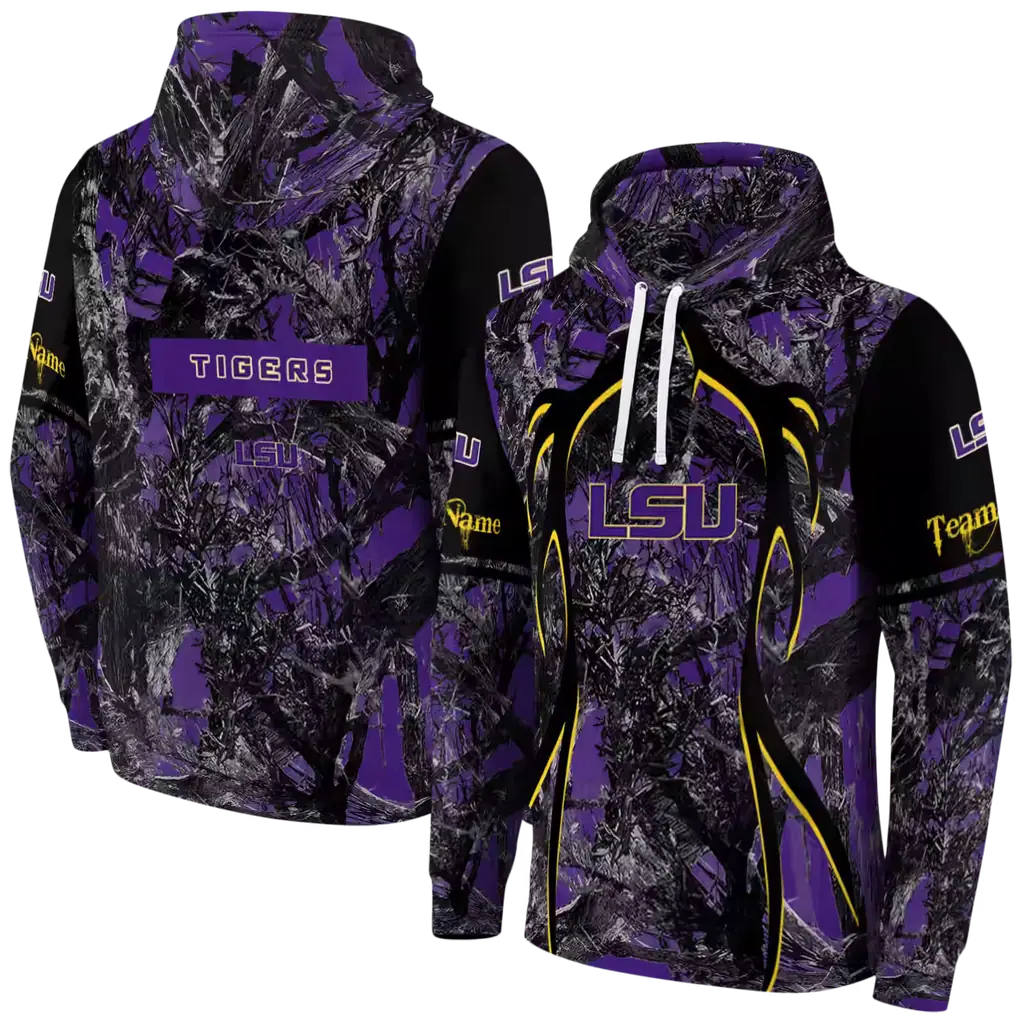 personalized lsu tigers hunting theme purple black hoodie fashion forward personalized lsu tigers hunting theme purple black hoodie fashion forward