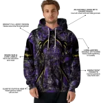 personalized lsu tigers hunting theme purple black hoodie best selling