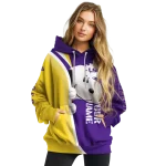 personalized lsu tigers peeking snoopy purple hoodie best selling