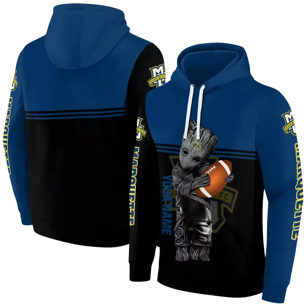 personalized marquette golden eagles baby groot blue black hoodie fashion forward personalized marquette golden eagles baby groot blue black hoodie fashion forward