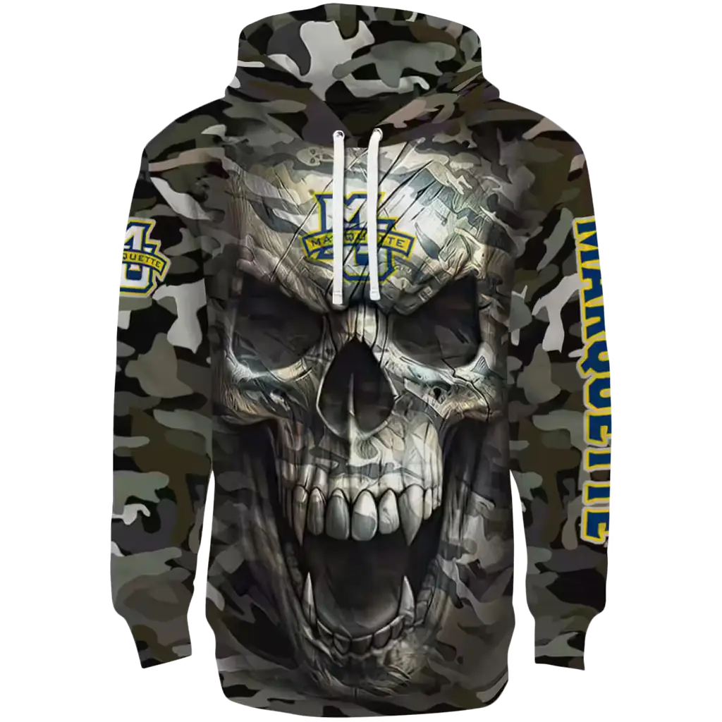 personalized marquette golden eagles camo skull hoodie best selling personalized marquette golden eagles camo skull hoodie best selling
