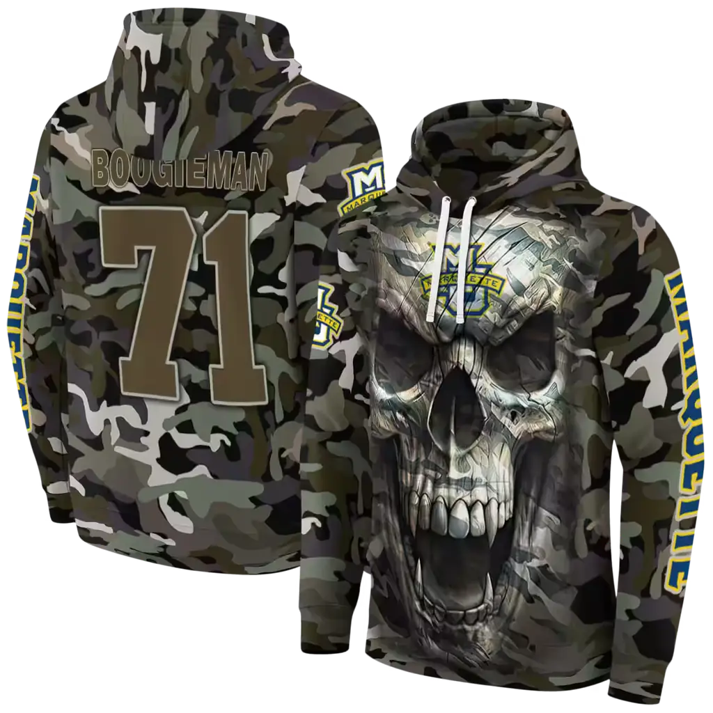 personalized marquette golden eagles camo skull hoodie fashion forward personalized marquette golden eagles camo skull hoodie fashion forward
