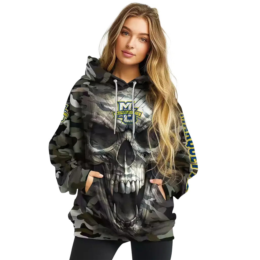 personalized marquette golden eagles camo skull hoodie high quality personalized marquette golden eagles camo skull hoodie high quality