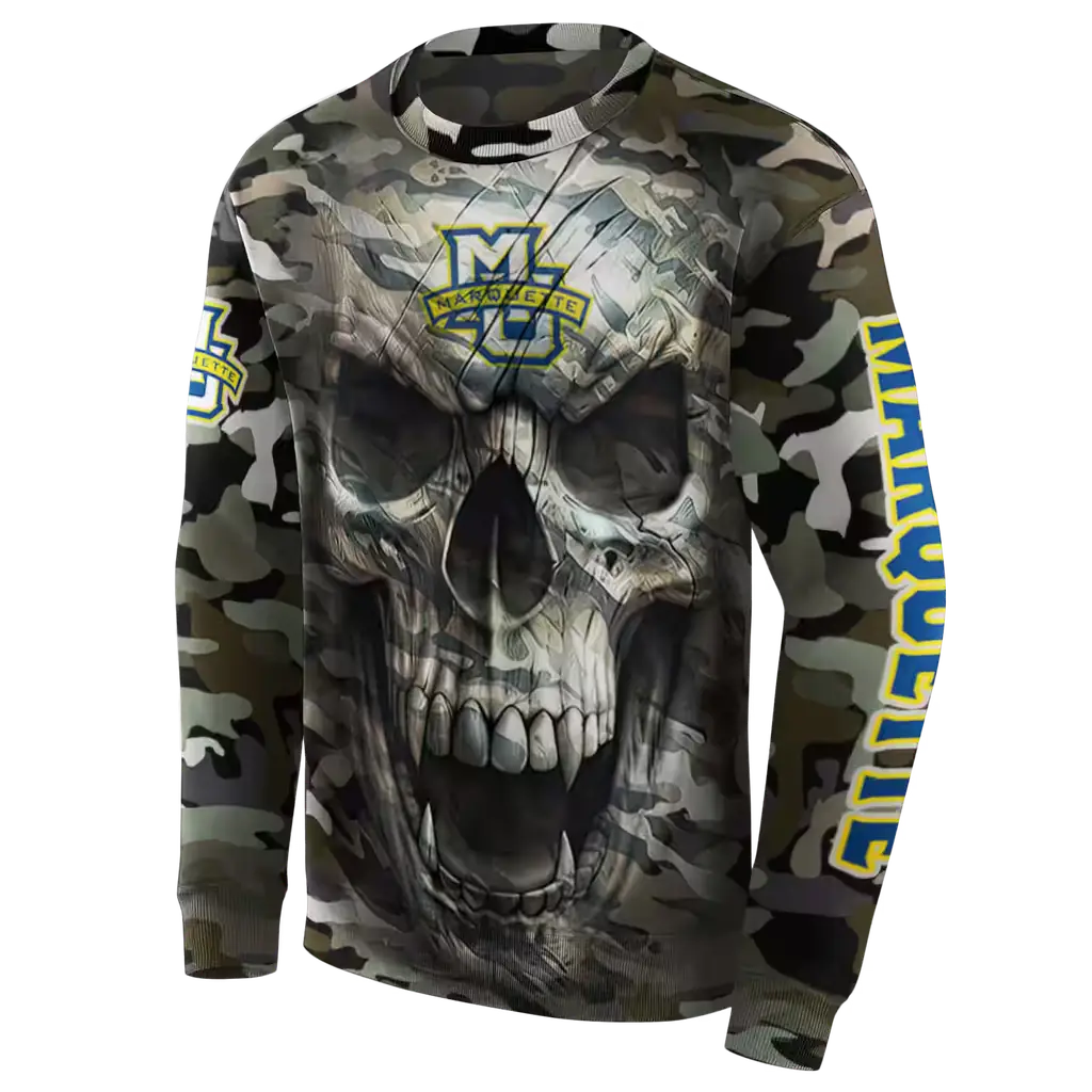 personalized marquette golden eagles camo skull hoodie new arrival personalized marquette golden eagles camo skull hoodie new arrival