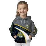 personalized marquette golden eagles hexagonal mesh blue black gray hoodie best selling