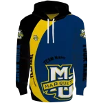 personalized marquette golden eagles minimalist design blue black hoodie best selling