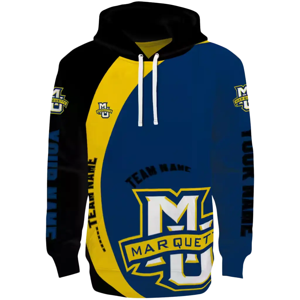 personalized marquette golden eagles minimalist design blue black hoodie best selling personalized marquette golden eagles minimalist design blue black hoodie best selling