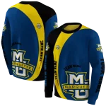 personalized marquette golden eagles minimalist design blue black hoodie best selling