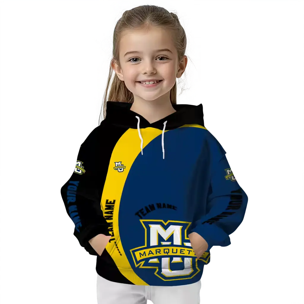 personalized marquette golden eagles minimalist design blue black hoodie top rated personalized marquette golden eagles minimalist design blue black hoodie top rated