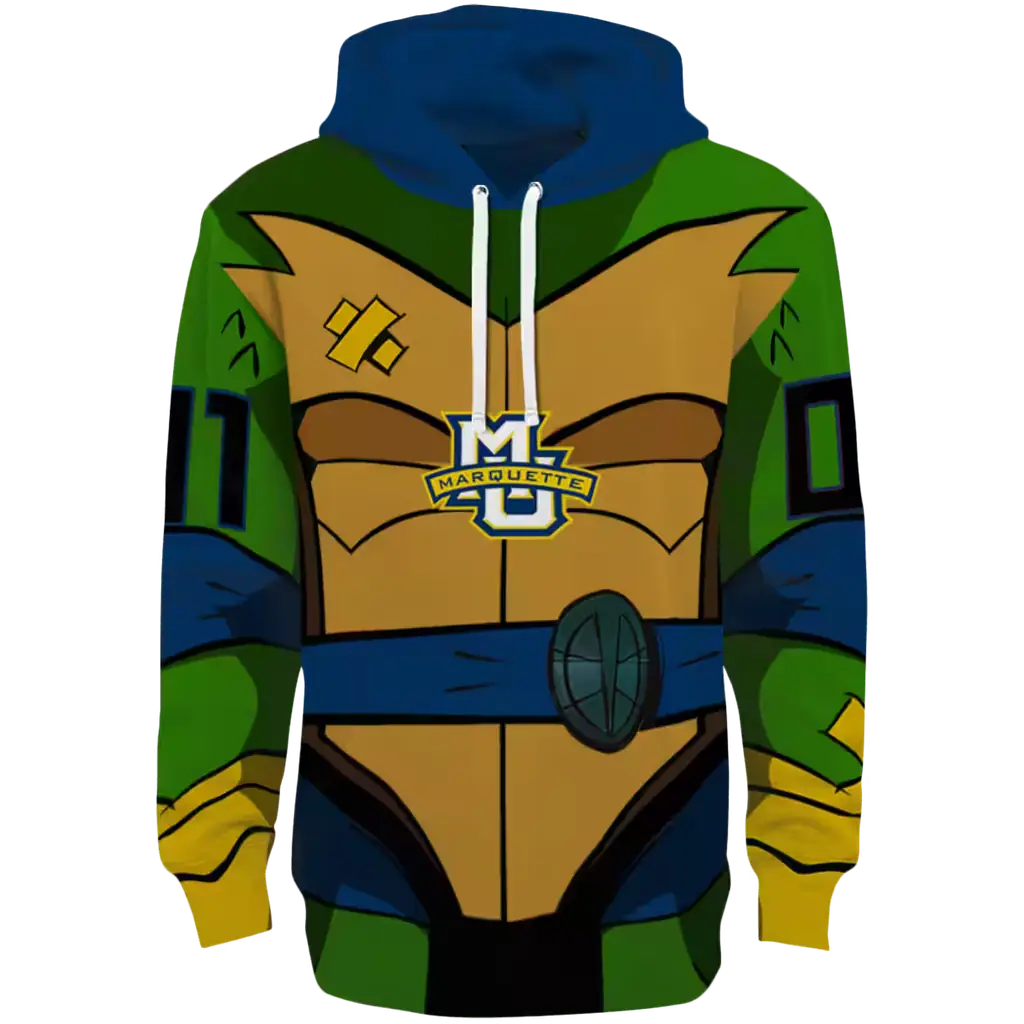 personalized marquette golden eagles superhero armor blue green hoodie best selling personalized marquette golden eagles superhero armor blue green hoodie best selling