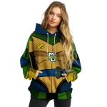 personalized marquette golden eagles superhero armor blue green hoodie best selling