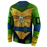 personalized marquette golden eagles superhero armor blue green hoodie best selling