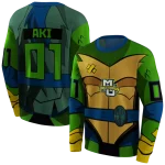 personalized marquette golden eagles superhero armor blue green hoodie best selling