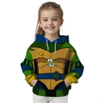 personalized marquette golden eagles superhero armor blue green hoodie best selling