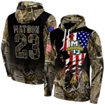 personalized marquette golden eagles tree camo hoodie best selling