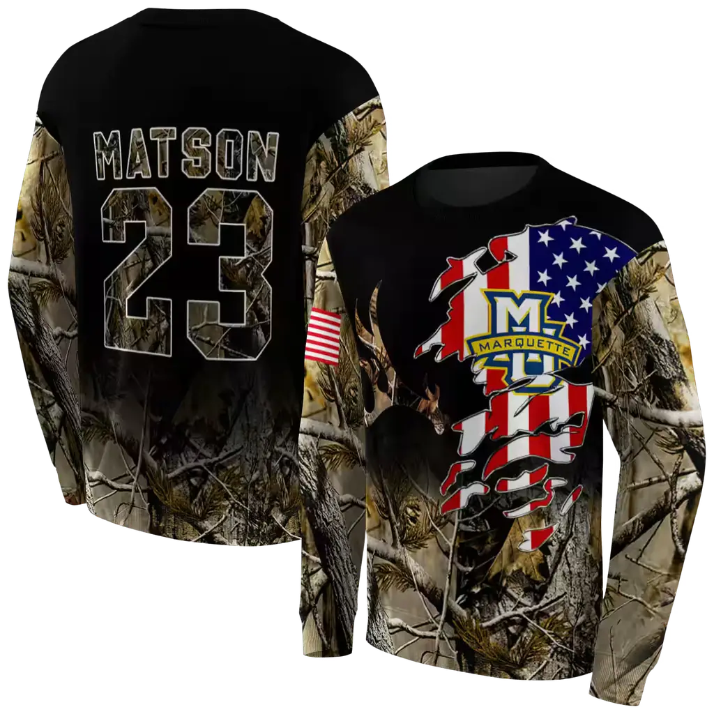 personalized marquette golden eagles tree camo hoodie premium grade personalized marquette golden eagles tree camo hoodie premium grade