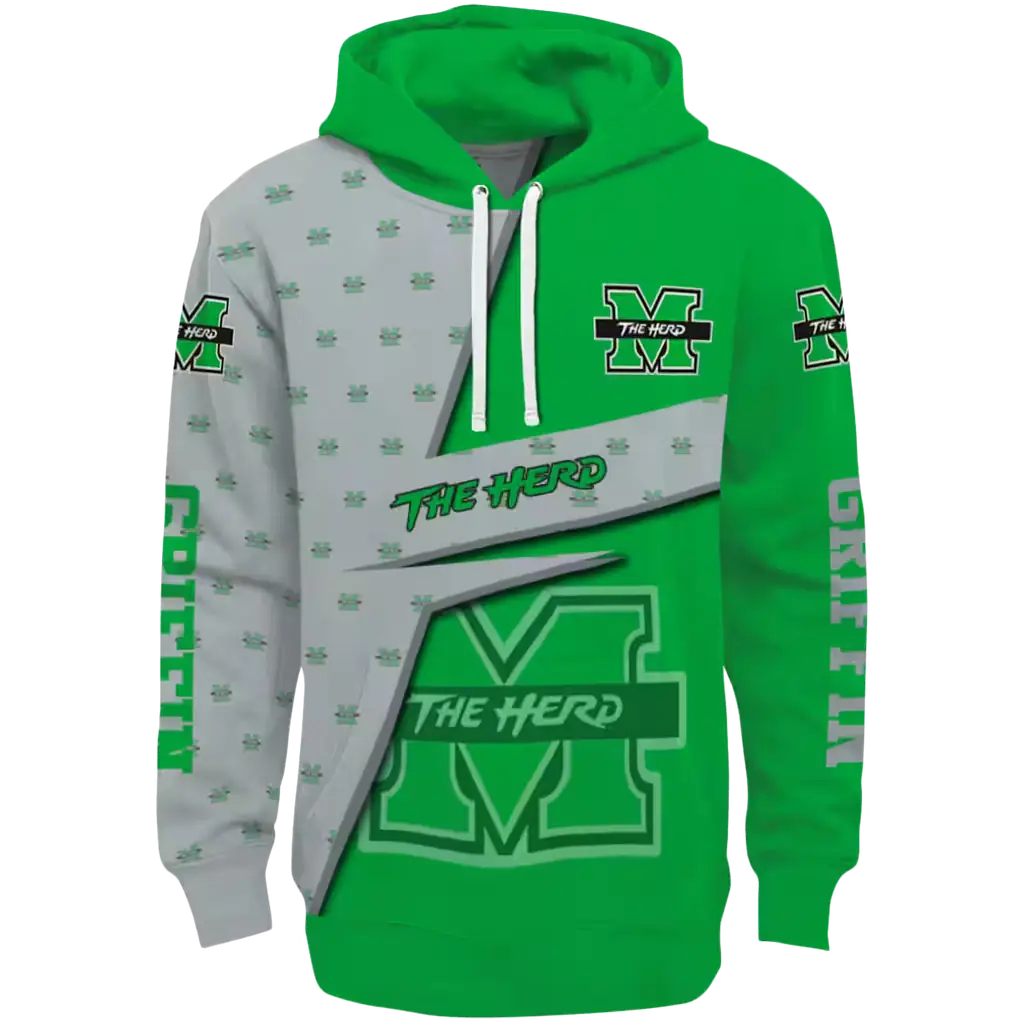 personalized marshall thundering herd abstract shape green hoodie best selling personalized marshall thundering herd abstract shape green hoodie best selling