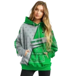 personalized marshall thundering herd abstract shape green hoodie best selling
