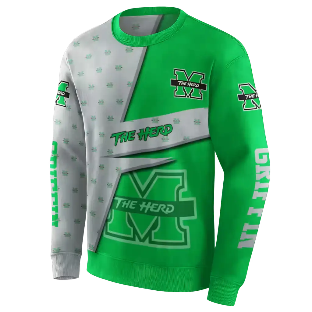 personalized marshall thundering herd abstract shape green hoodie new arrival personalized marshall thundering herd abstract shape green hoodie new arrival