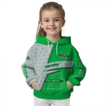 personalized marshall thundering herd abstract shape green hoodie best selling