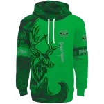 personalized marshall thundering herd deer silhouette green hoodie best selling