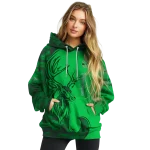personalized marshall thundering herd deer silhouette green hoodie best selling