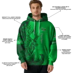 personalized marshall thundering herd deer silhouette green hoodie best selling