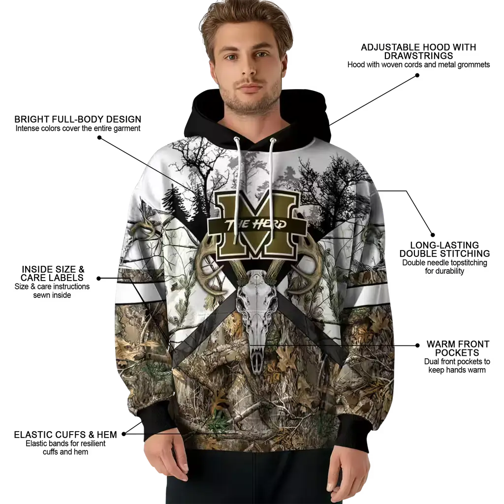 personalized marshall thundering herd forest silhouette hoodie latest model personalized marshall thundering herd forest silhouette hoodie latest model