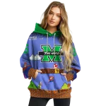personalized marshall thundering herd mario blue black hoodie best selling