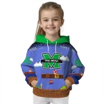 personalized marshall thundering herd mario blue black hoodie best selling