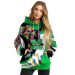 personalized marshall thundering herd puzzle pieces green hoodie best selling