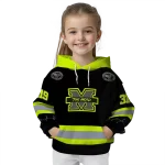 personalized marshall thundering herd safety motif black neon green hoodie best selling