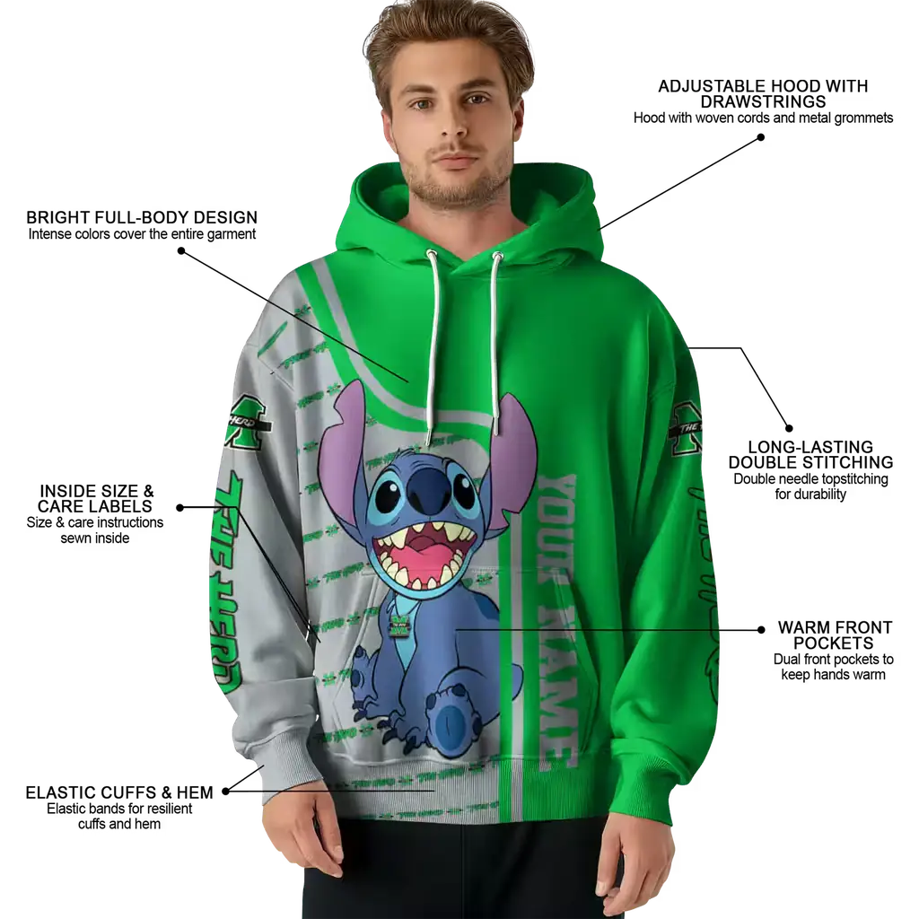personalized marshall thundering herd stitch green hoodie latest model personalized marshall thundering herd stitch green hoodie latest model
