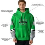 personalized marshall thundering herd striped sleeves green hoodie best selling
