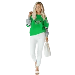 personalized marshall thundering herd striped sleeves green hoodie best selling