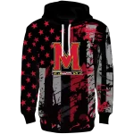 personalized maryland terrapins distressed flag red black hoodie best selling