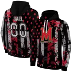 personalized maryland terrapins distressed flag red black hoodie best selling