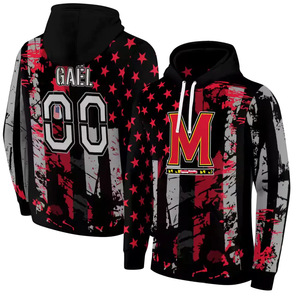 personalized maryland terrapins distressed flag red black hoodie fashion forward personalized maryland terrapins distressed flag red black hoodie fashion forward