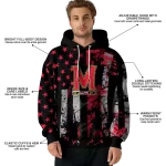 personalized maryland terrapins distressed flag red black hoodie best selling