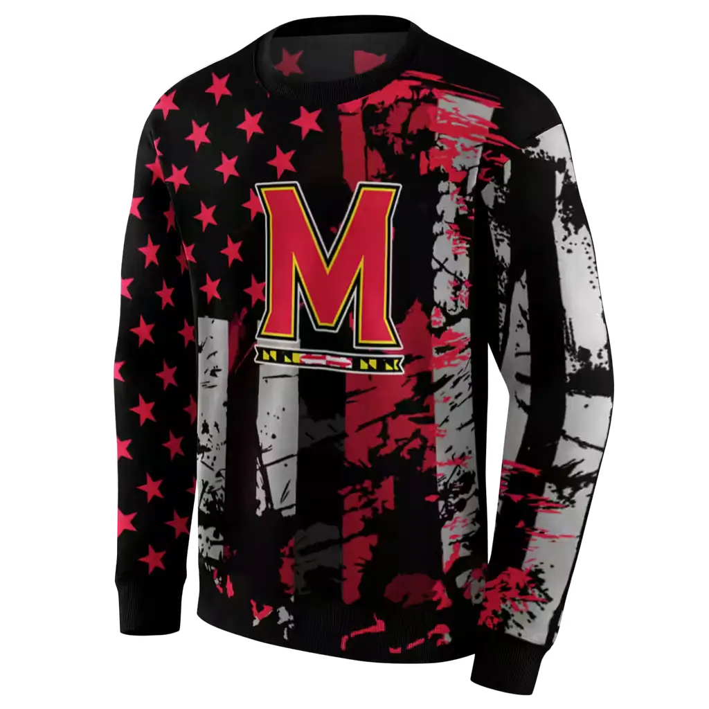 personalized maryland terrapins distressed flag red black hoodie new arrival personalized maryland terrapins distressed flag red black hoodie new arrival