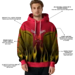 personalized maryland terrapins flame design red hoodie best selling