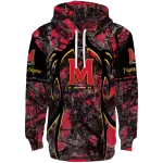 personalized maryland terrapins hunting theme red black hoodie best selling