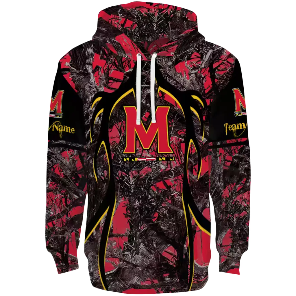 personalized maryland terrapins hunting theme red black hoodie best selling personalized maryland terrapins hunting theme red black hoodie best selling