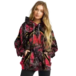 personalized maryland terrapins hunting theme red black hoodie best selling